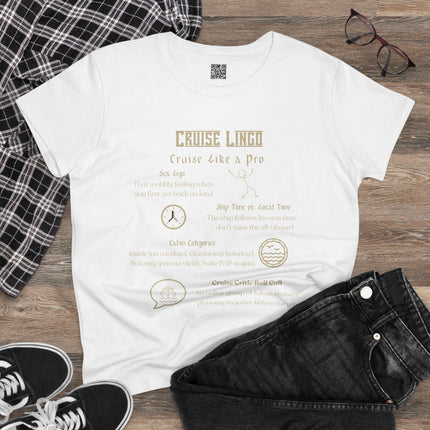 Cruise Lingo Cruise Like a Pro 100% Pre-Shrunk Cotton Tee - Cruise Gift, Travel Shirt, Vacation Apparel, Cruise Lover Top, Nautical T-Shirt