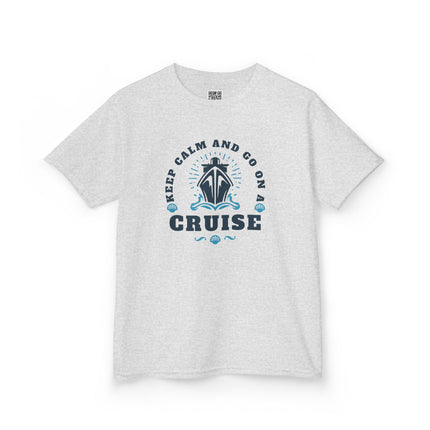 Kids Cruise Adventure Tee, Keep Calm and Go on Cruise Shirt, Kids Vacation Top, Nautical Theme Kids Tee, Summer Travel Apparel