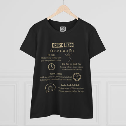 Cruise Lingo Cruise Like a Pro 100% Pre-Shrunk Cotton Tee - Cruise Gift, Travel Shirt, Vacation Apparel, Cruise Lover Top, Nautical T-Shirt