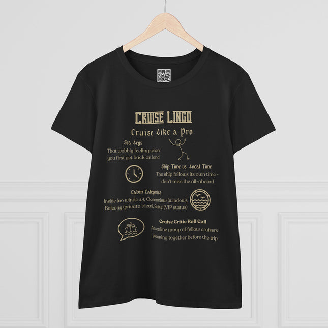 Cruise Lingo Cruise Like a Pro 100% Pre-Shrunk Cotton Tee - Cruise Gift, Travel Shirt, Vacation Apparel, Cruise Lover Top, Nautical T-Shirt