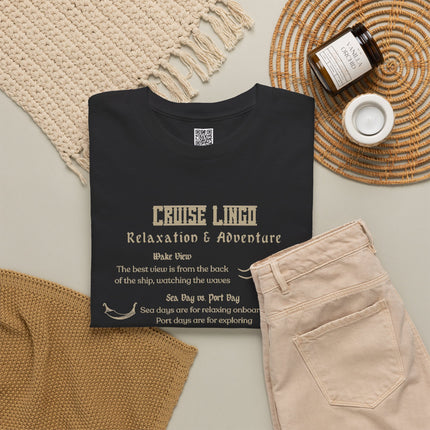 Cruise Lingo Adventure and Relaxation Tee, Vacation Shirt, Travel Apparel, Summer Outfit, Gift for Adventurers, Cruise Enthusiast T-Shirt