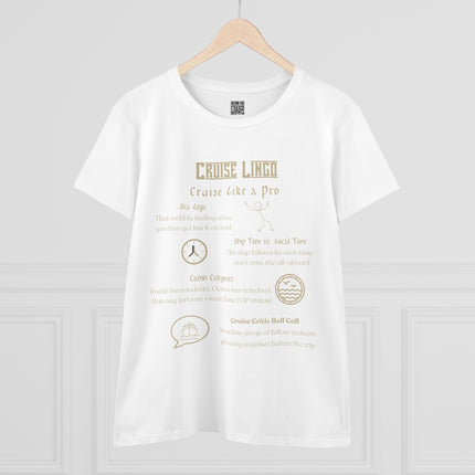 Cruise Lingo Cruise Like a Pro 100% Pre-Shrunk Cotton Tee - Cruise Gift, Travel Shirt, Vacation Apparel, Cruise Lover Top, Nautical T-Shirt