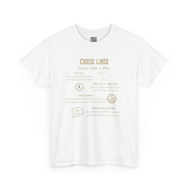 Cruise Lingo Cruise Like a Pro Unisex Heavy Cotton Tee - Cruise Gift, Travel Shirt, Vacation Apparel, Sea Lover Top, Nautical T-Shirt