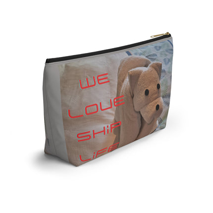 We Love Ship Live Cruise Accessory Pouch w T-bottom