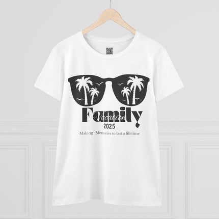 Family Vacation 2025 Women's Tee, Fun Family Reunion T-Shirt, Summer Memories, Holiday Gift, Beach Vibes Clothing
