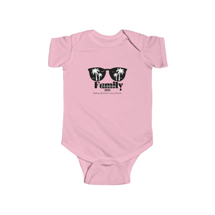 Baby Bodysuit - "Family 2026" Sunglasses Palm Graphic Infant Onesie