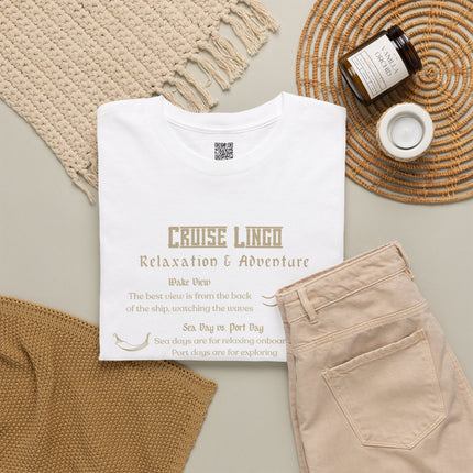 Cruise Lingo Adventure and Relaxation Tee, Vacation Shirt, Travel Apparel, Summer Outfit, Gift for Adventurers, Cruise Enthusiast T-Shirt