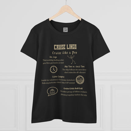Cruise Lingo Cruise Like a Pro 100% Pre-Shrunk Cotton Tee - Cruise Gift, Travel Shirt, Vacation Apparel, Cruise Lover Top, Nautical T-Shirt