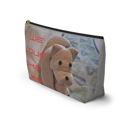 We Love Ship Live Cruise Accessory Pouch w T-bottom