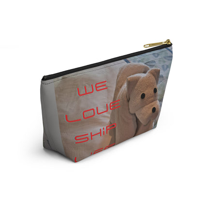 We Love Ship Live Cruise Accessory Pouch w T-bottom