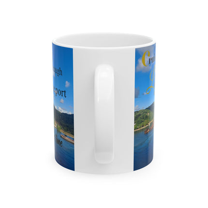 Cruising through Life one port at a time Ceramic Mug (11oz, 15oz)  Gift for travel lover - Gift for Cruiser - Funny Cruise Mug