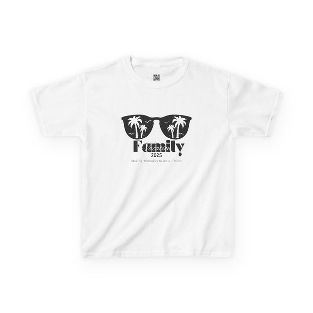 Kids Family Vacation Tee — "Family 2026" Sunglasses Design