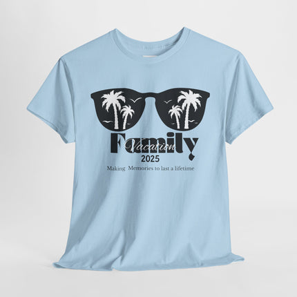 Family Vacation 2025 Tee, Fun Family Reunion T-Shirt, Summer Memories, Holiday Gift, Beach Vibes Clothing