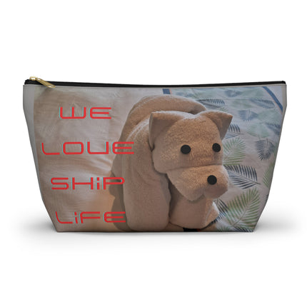 We Love Ship Live Cruise Accessory Pouch w T-bottom