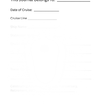It's Cruise Time Notebook – Cruise Travel Journal