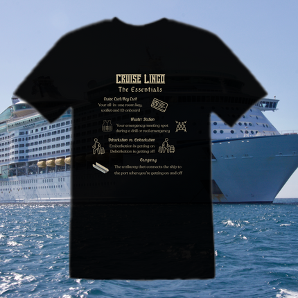 Women's Cruise Essentials 100% Cotton Tee, Vacation Shirt, Travel Gift, Graphic Tee, Relaxed Fit T-Shirt, Cruise Shirt