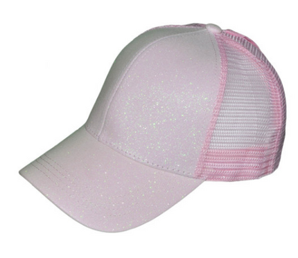 Glitter Ponytail Cap