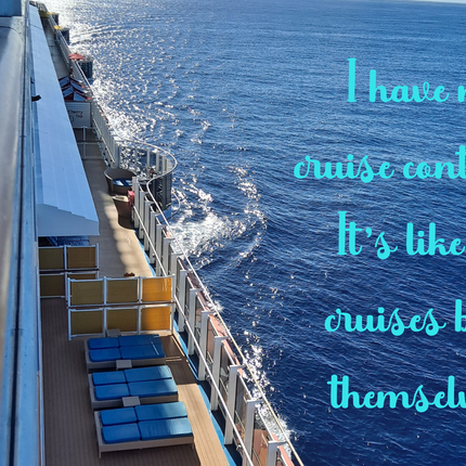 I have no cruise control-It's like the cruises book themselves 4x6 Picture magnet