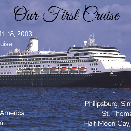 Personalize Cruise magnet with ship info