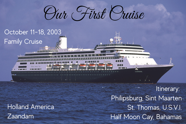 Personalize Cruise magnet with ship info