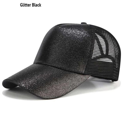 Glitter Ponytail Cap