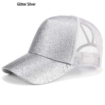 Glitter Ponytail Cap