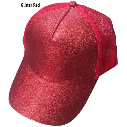 Glitter Ponytail Cap